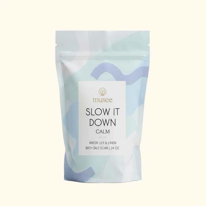 Musee Slow It Down 24oz Bath Soak Bath & Body in at Wrapsody