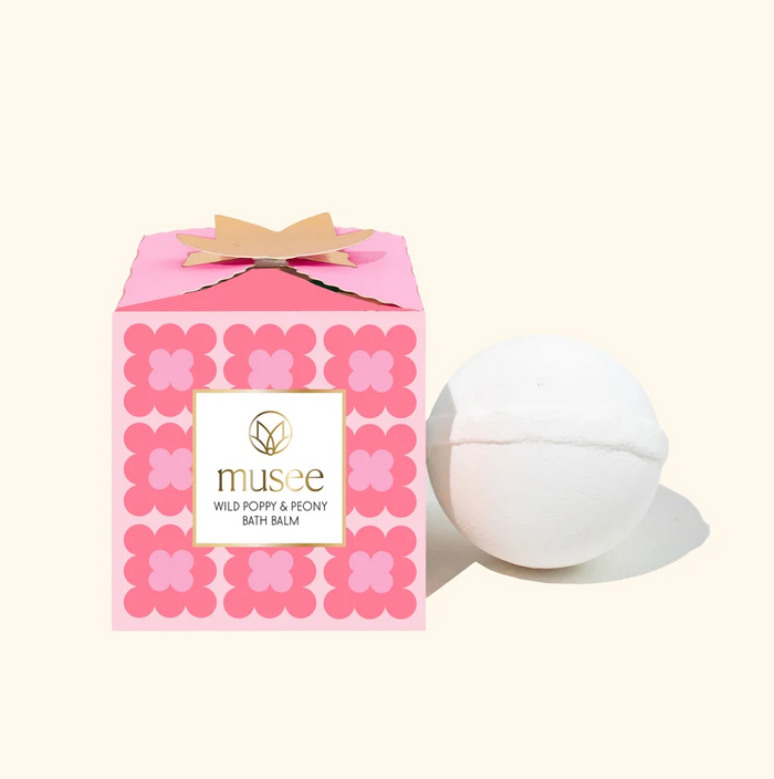 Musee Wild Poppy & Peony Luxe Bath Bomb Bath & Body in at Wrapsody