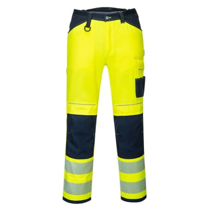Pw3 hi vis class 2 work trousers ris 3279 portwest pw340
