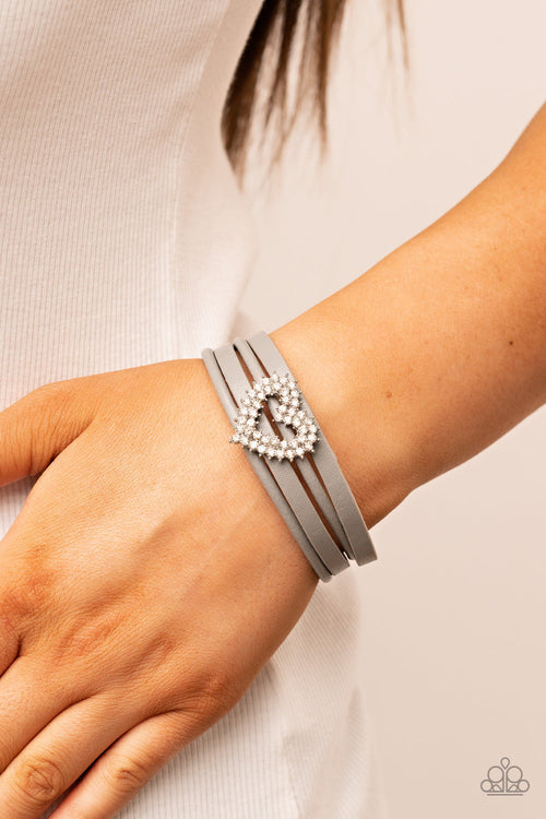 Wildly in Love - Silver Paparazzi Accessories