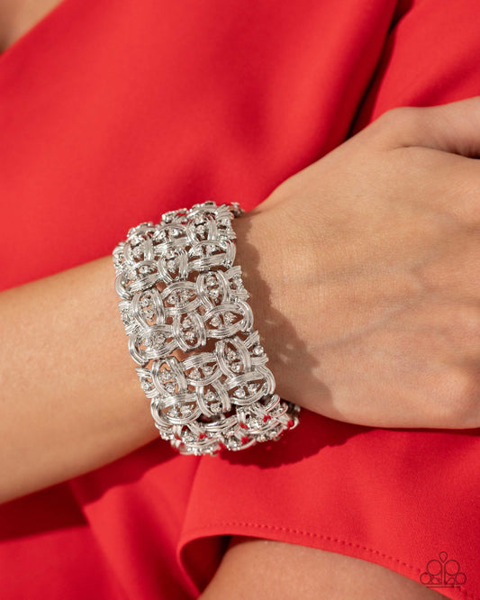 Woven Wardrobe - White Paparazzi Accessories