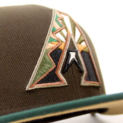 Arizona Diamondbacks 10th Anniversary New Era 59Fifty Fitted Hat (Walnut Green Khaki Under Brim)