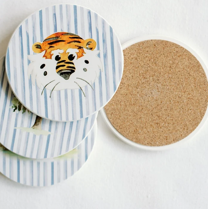 Auburn Striped Coasters Set of 4 Home Decor in at Wrapsody
