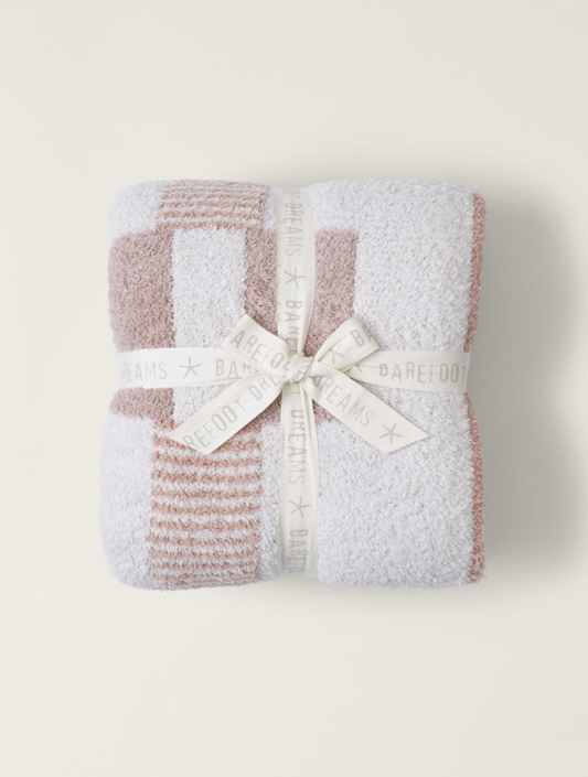 Barefoot Dreams Tile Check Willow Throw Blankets & Throws in at Wrapsody