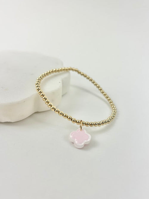 Beaded Blondes Clover Charm Bracelet Bracelets in at Wrapsody