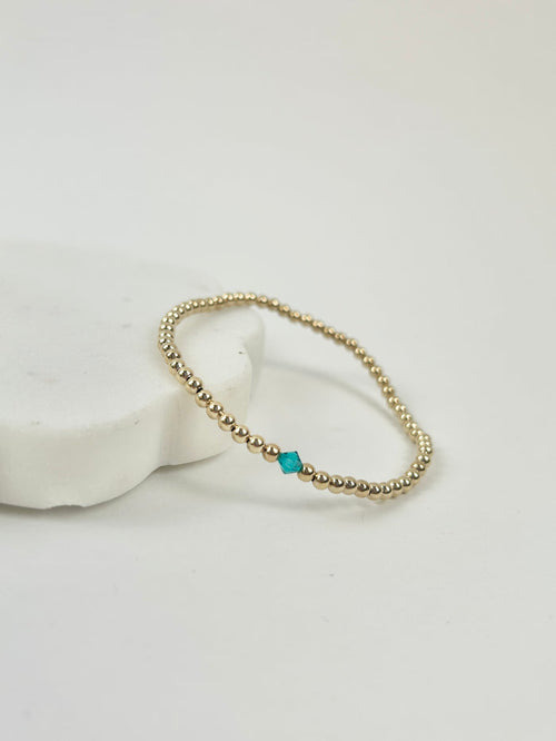 Beaded Blondes December Zircon Birthstone Bracelet Bracelets in at Wrapsody