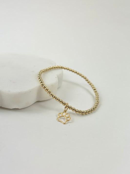 Beaded Blondes Paw Charm Bracelet Bracelets in at Wrapsody