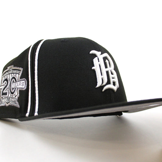 Birmingham Barons New Era 59Fifty Fitted Hat V2 (AIR JORDAN IX BARONS Black GRAY UNDER BRIM)