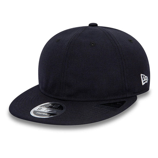 This is a Blank New Era Navy Retro Crown 9FIFTY Snapback Cap 1