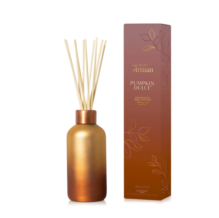 Capri Blue Artisan Tuscan Reed Diffuser - Pumpkin Dulce Scents in at Wrapsody