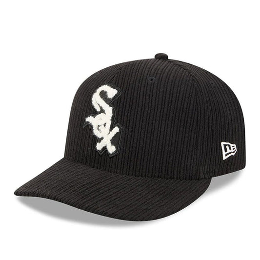 This is a Chicago White Sox MLB Chenille Pop Black 59FIFTY Fitted Cap 1