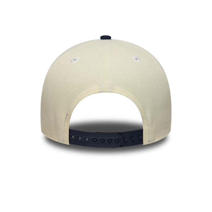 This is a Chicago White Sox MLB Chrome Blue Contrast Cream 9FORTY A-Frame Adjustable Cap 7