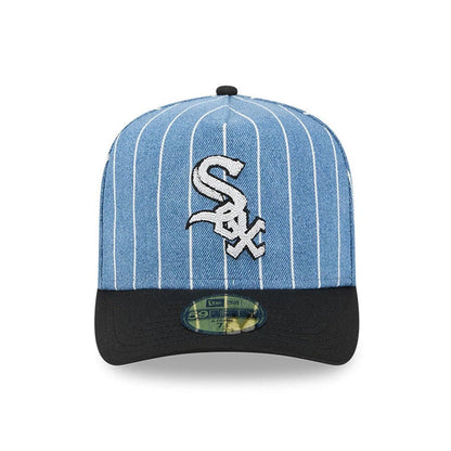This is a Chicago White Sox MLB Parallel Black 59FIFTY A-Frame Fitted Cap 3