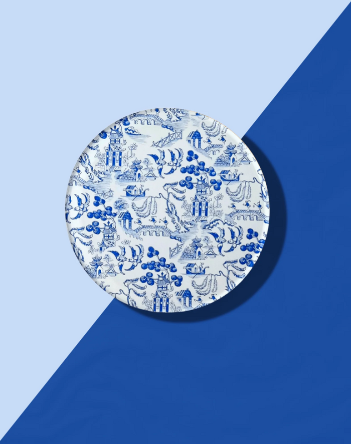 Chinoiserie Blue Coaster Home Decor in at Wrapsody