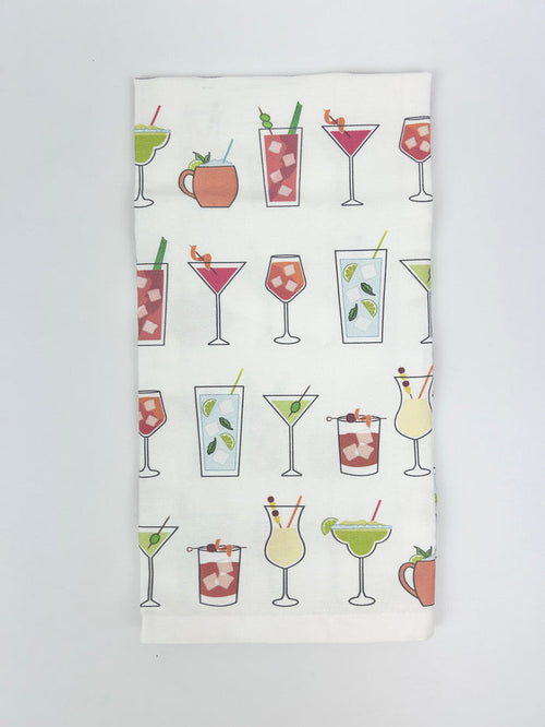 Classic Cocktails Towel Kitchen Towels in at Wrapsody