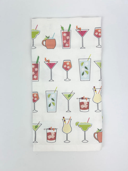 Classic Cocktails Towel Kitchen Towels in at Wrapsody