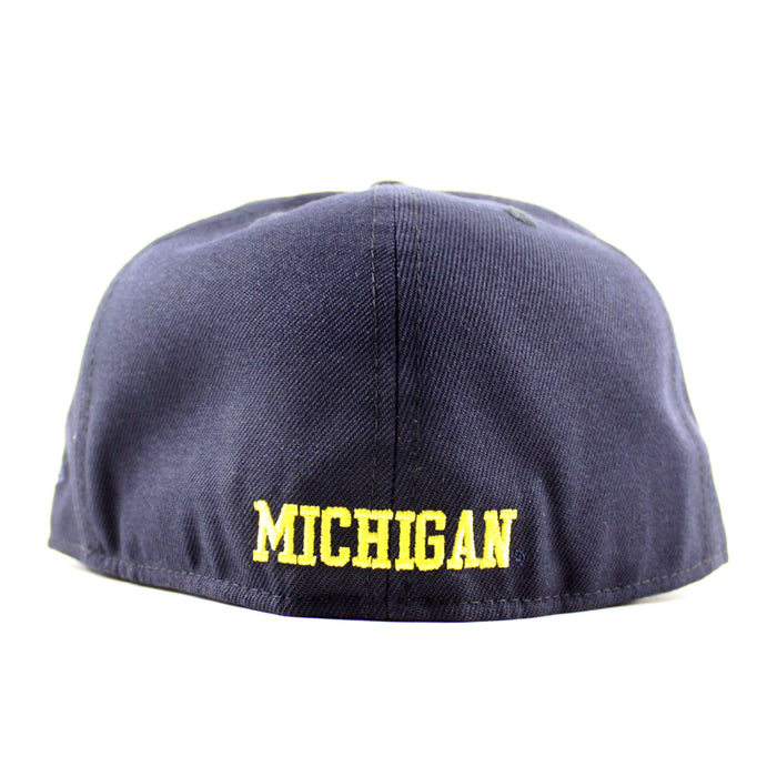 Detroit Tigers x Michigan Wolverines Michigan Patch New Era 59Fifty Fitted Hat (Navy Gray Under Brim)