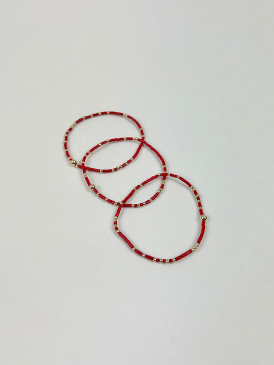 eGirl Hope Unwritten Bracelet - Bright Red Bracelets in at Wrapsody