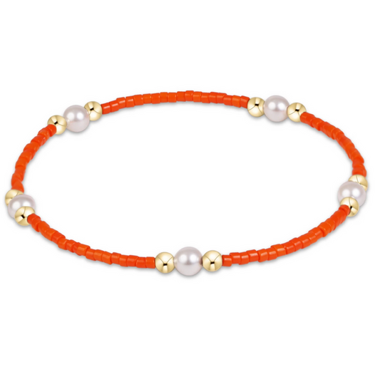 Enewton Gameday Hope Purpose Pearl Bracelet - Bright Orange Bracelets in at Wrapsody