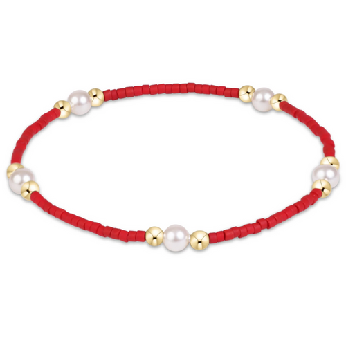 Enewton Gameday Hope Purpose Pearl Bracelet - Crimson Bracelets in at Wrapsody