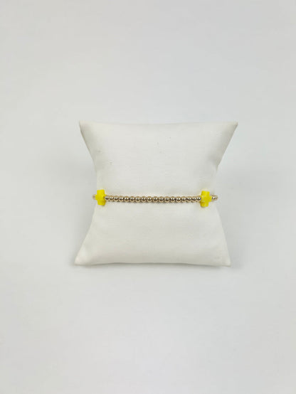 Enewton Signature Cross 3mm Bracelet - Canary Bracelets in at Wrapsody