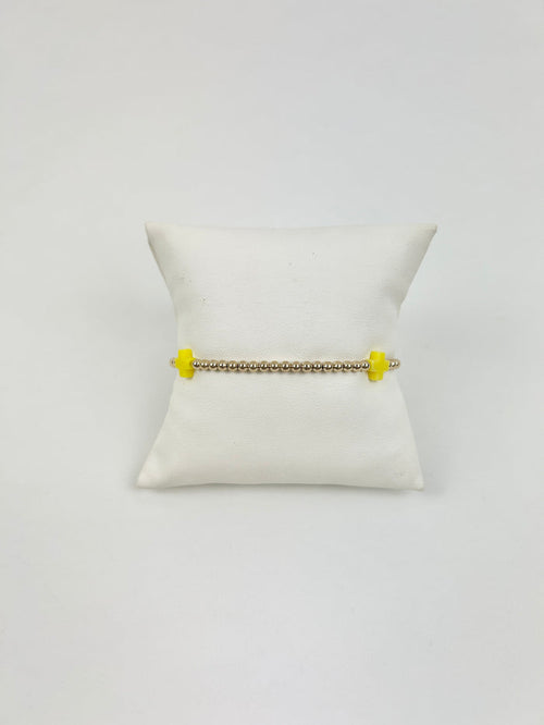 Enewton Signature Cross 3mm Bracelet - Canary Bracelets in at Wrapsody