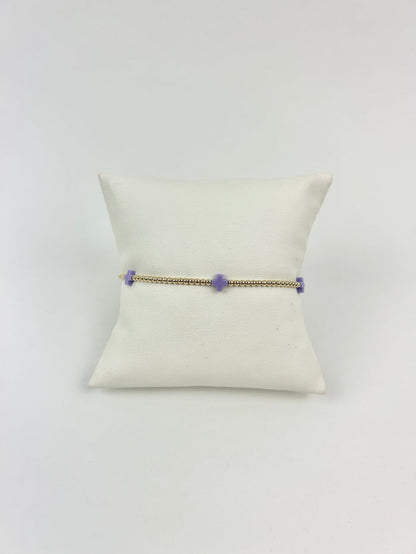 Enewton Small Signature Cross 2mm Bracelet - Purple Bracelets in at Wrapsody