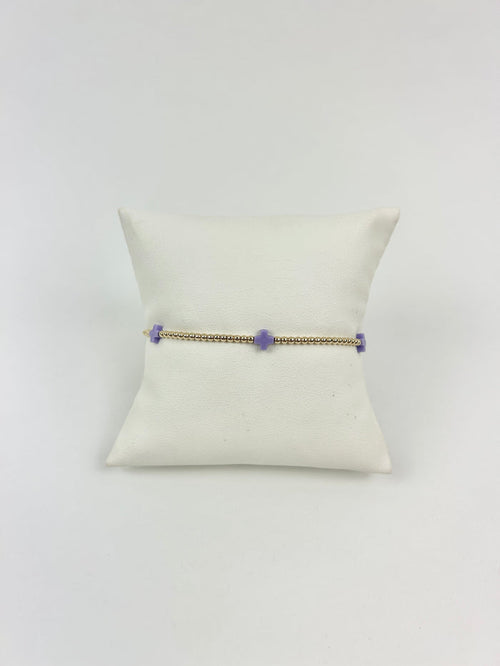 Enewton Small Signature Cross 2mm Bracelet - Purple Bracelets in at Wrapsody