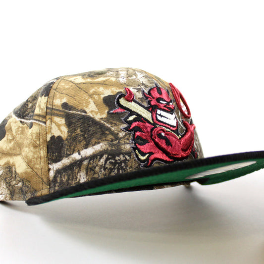 Hellrazors New Era 59Fifty Fitted Hat (Real Tree Camo Corduroy Gray Under Brim)