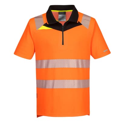 High visibility polo shirt portwest dx4 short sleeve dx412