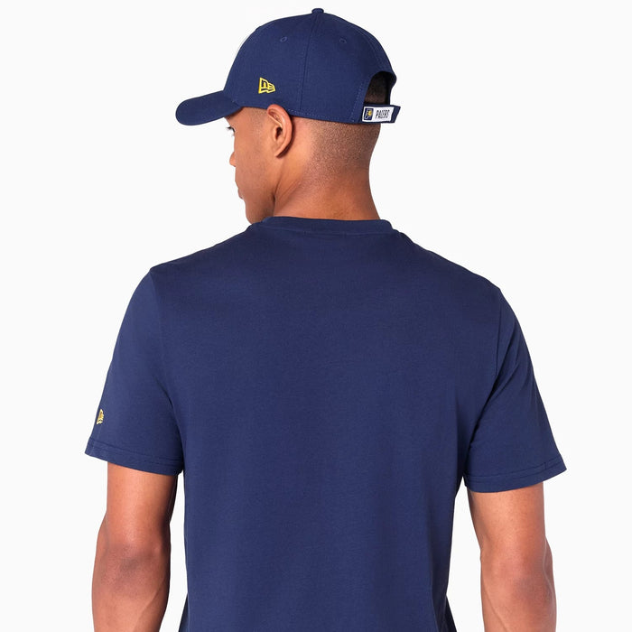 The Male model is wearing Indiana Pacers Graphic NBA Navy T-Shirt 6