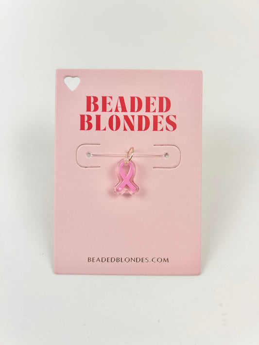 Interchangeable Breast Cancer Ribbon Charm Necklaces in at Wrapsody
