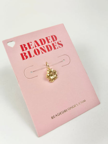 Interchangeable Gold Flower Charm Necklaces in at Wrapsody