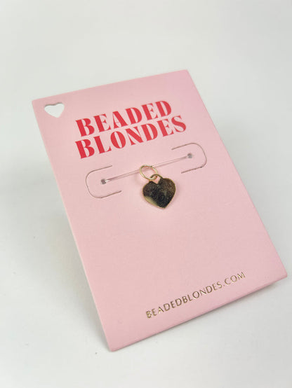 Interchangeable Gold Heart Charm Necklaces in at Wrapsody