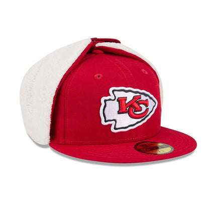 This is a Kansas City Chiefs NFL Classic Red Dogear 59FIFTY Fitted Cap 4