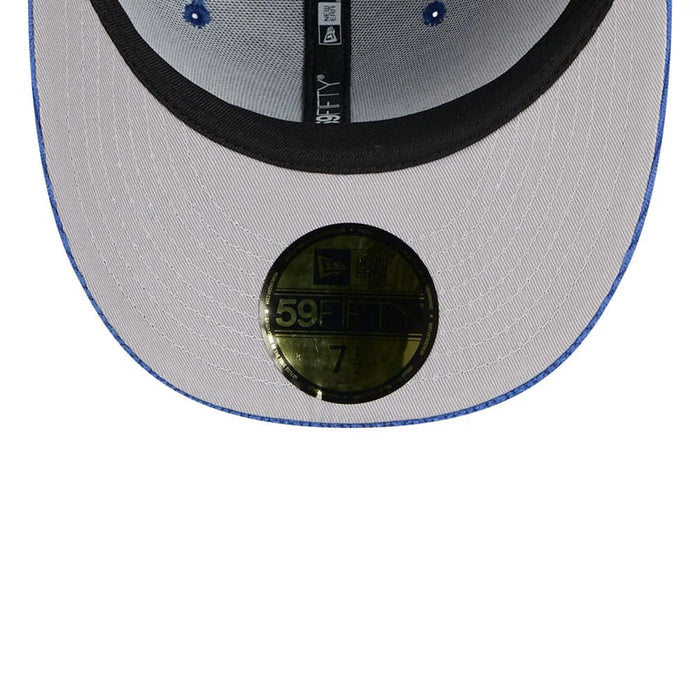 This is a LA Dodgers MLB Chenille Pop Dark Blue 59FIFTY Fitted Cap 2