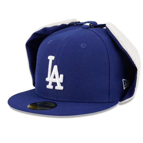 This is a LA Dodgers MLB Classic Dark Blue Dogear 59FIFTY Fitted Cap 1