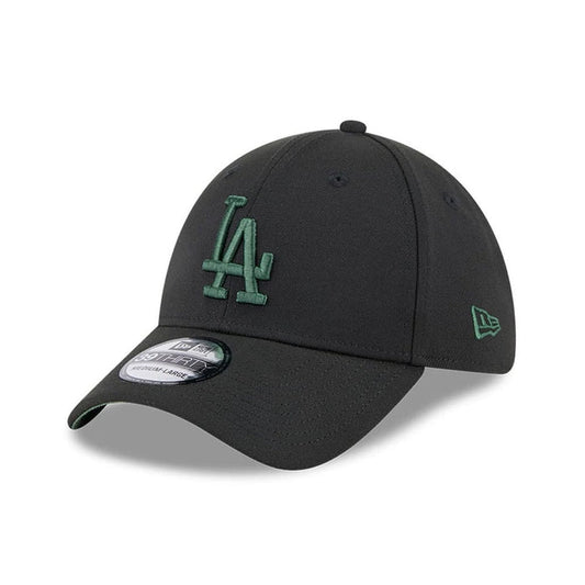 This is a LA Dodgers MLB Lifestyle Black 39THIRTY Stretch Fit Cap 1