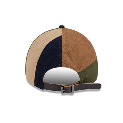 This is a LA Dodgers MLB Patchwork Open Brown 9TWENTY Adjustable Cap 2