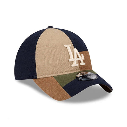 This is a LA Dodgers MLB Patchwork Open Brown 9TWENTY Adjustable Cap 4