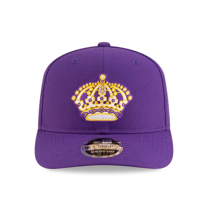 This is a LA Kings NHL Team Purple 9SEVENTY Stretch Snap Adjustable Cap 3