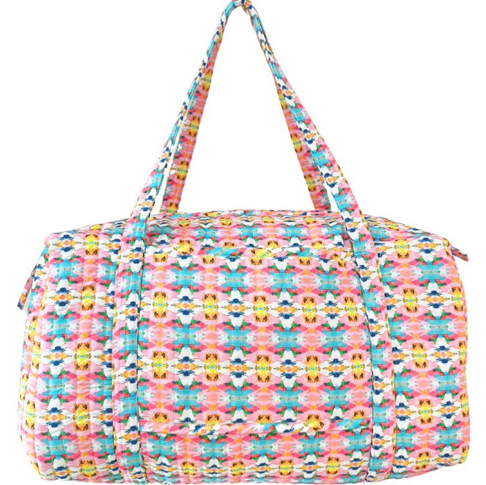 Laura Park Sumner Pink Weekender Duffle Luggage in at Wrapsody