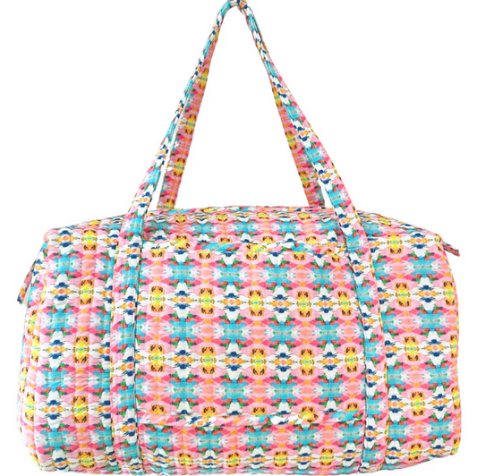 Laura Park Sumner Pink Weekender Duffle Luggage in at Wrapsody