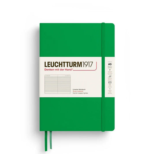 LEUCHTTURM1917 Hardcover Ruled Notebook - A5, Spring Leaf