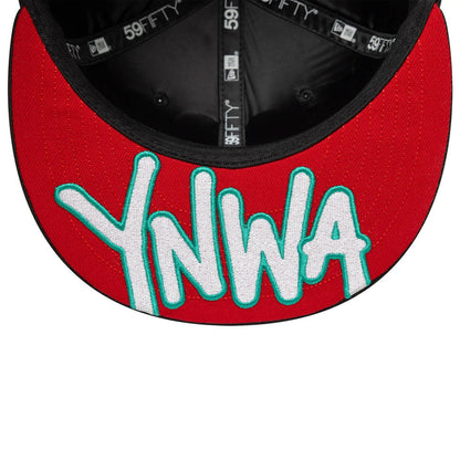 This is a Liverpool FC Scribble Black 59FIFTY Fitted Cap 2