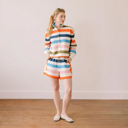 Logan Confetti Stripe Set Loungewear in S at Wrapsody