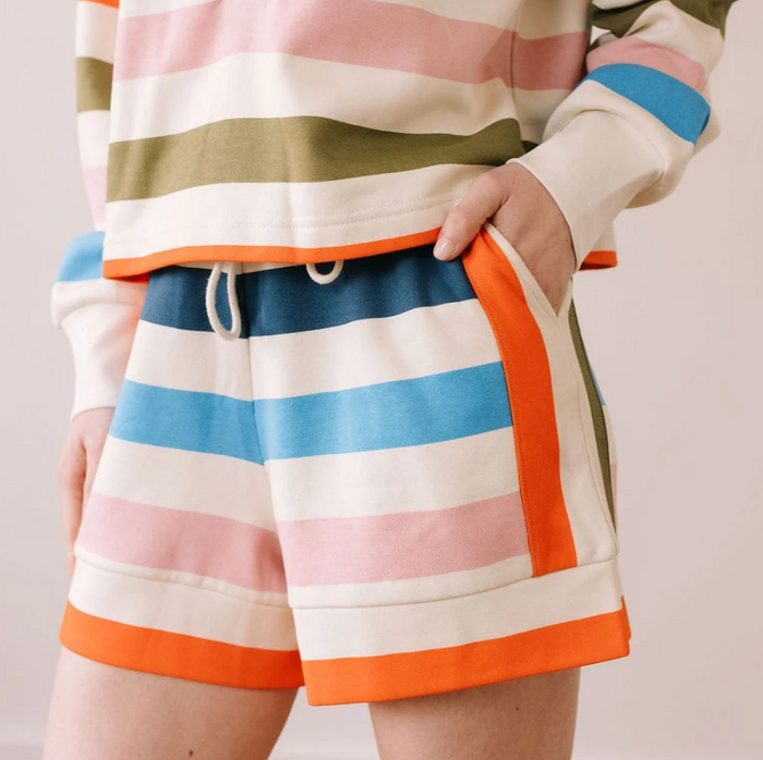 Logan Confetti Stripe Set Loungewear in at Wrapsody
