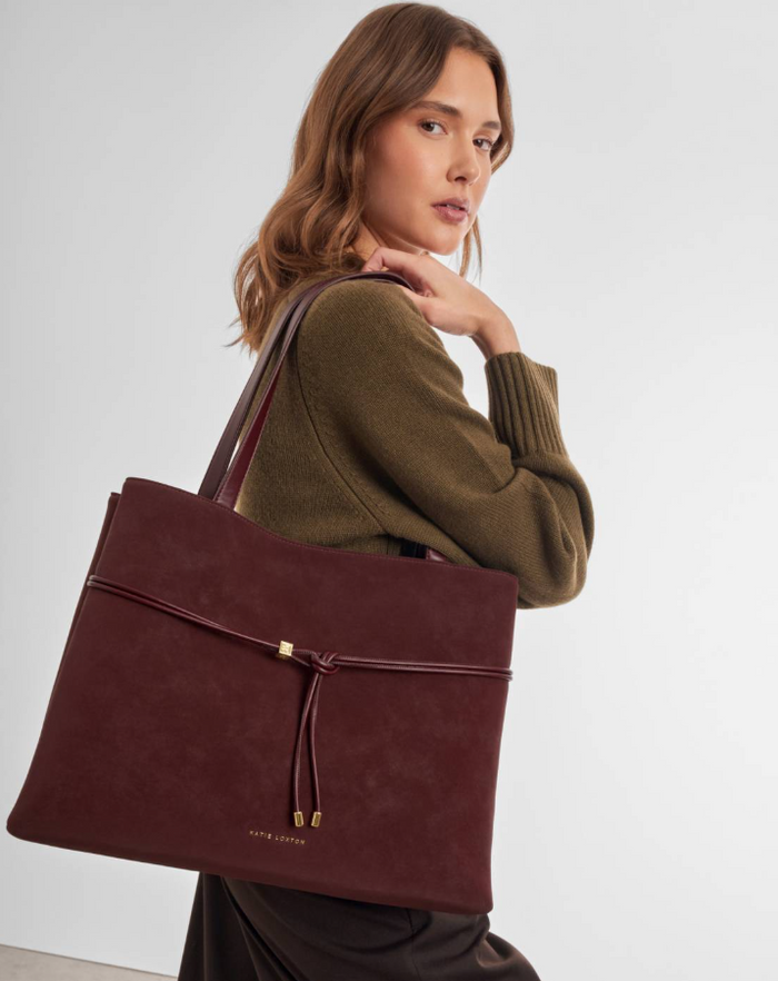 Lori Tote Bag in Bitter Burgundy Totes in at Wrapsody