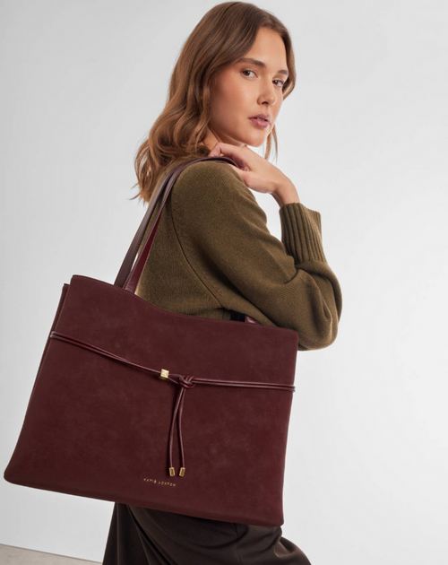 Lori Tote Bag in Bitter Burgundy Totes in at Wrapsody