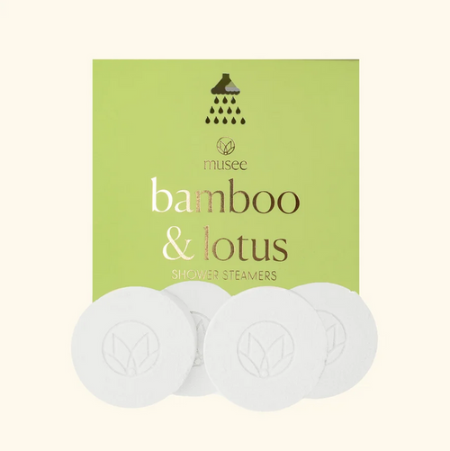 Musee Bamboo & Lotus Shower Steamers Bath & Body in at Wrapsody